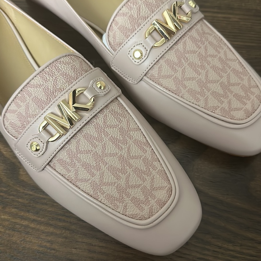 NEW Michael Kors Farrah Loafer Blush Pink - Picture 2 of 9